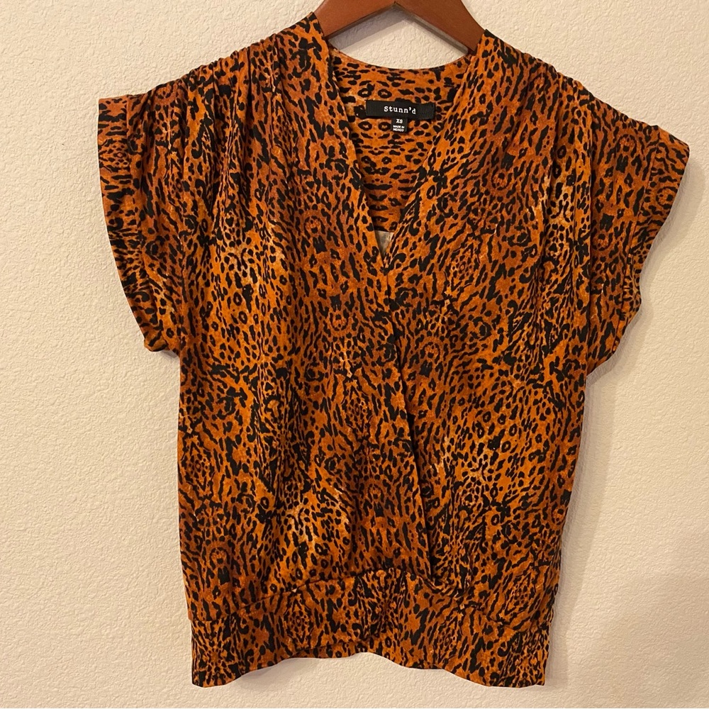 Cheetah Print Women’s Top Sz XS